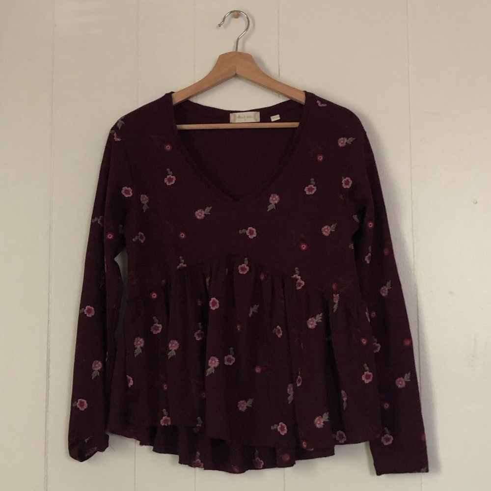 Altar’d state maroon long sleeve